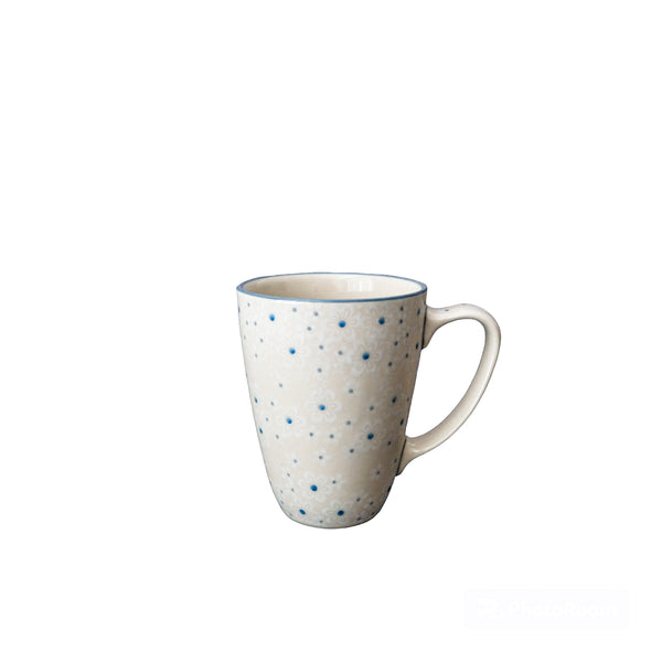 Boleslawiec Handmade Stoneware Coffee Mug - Medium 12oz, Ceramika Artystyczna 2330