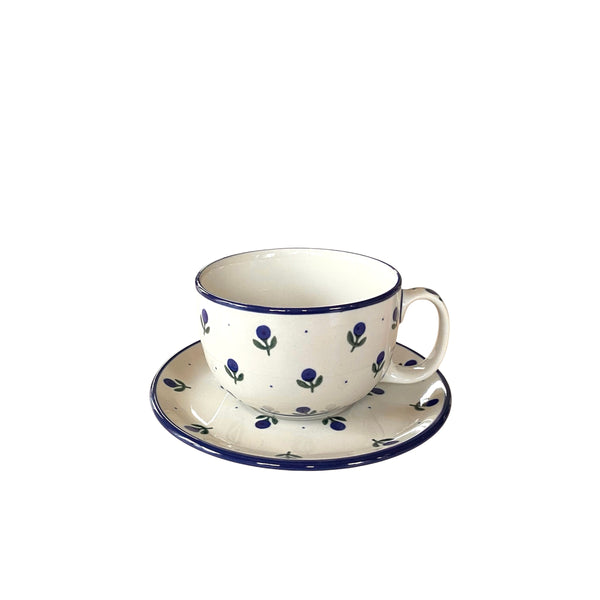 14 oz Cup With Saucer