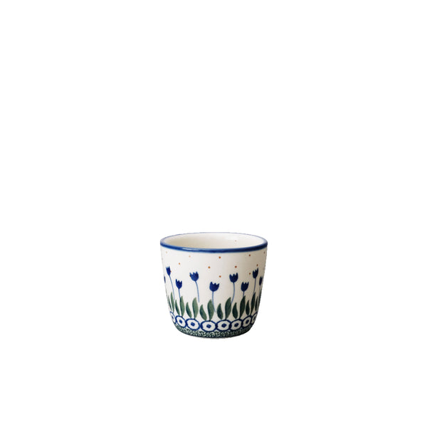Boleslawiec Handmade Cup With No Handles - Tea Mug  7oz
